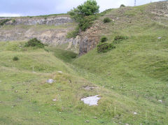 
Tyla North Quarry tramway to tips, July 2010